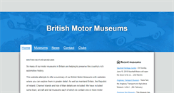Desktop Screenshot of britishmotormuseums.com